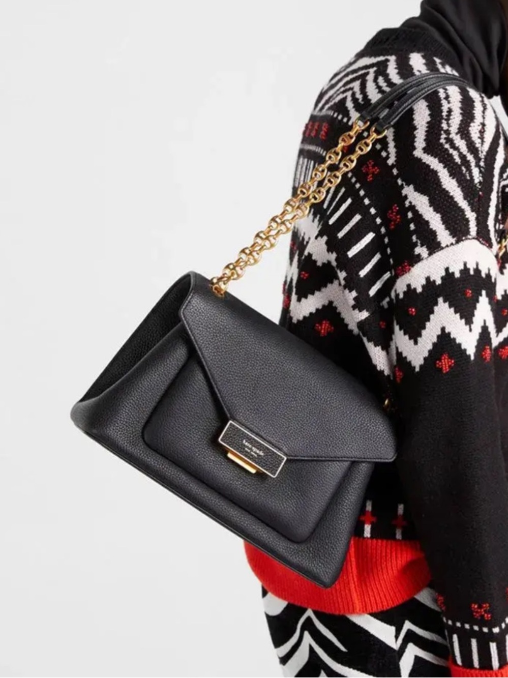 Kate Spade Gramercy Medium Convertible Shoulder Bag Black